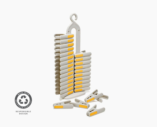 [hidden] PegStore™ 30-Piece Clothes Peg Set With Storage Stand