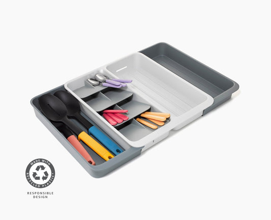 DrawerStore™ Expanding Tiered Cutlery, Utensil & Gadget Organizer