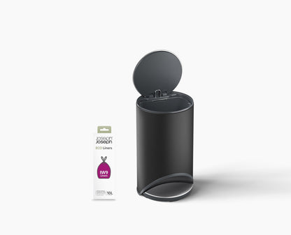 [hidden] Arc™ 10L Easy-push Matt Black Pedal Bin Starter Set