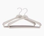 [hidden] Orderly™ Set of 2 Ecru Suit & Coat Hangers - 55017 - Image 1