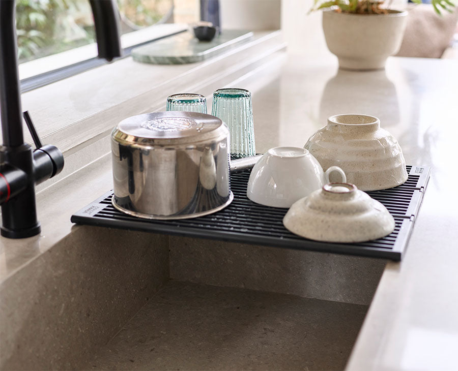 [hidden] [lifestyle] Platform Folding Grey Sink Drainer - 851698 - Image 2