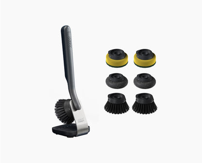SinkTech™ Dish Brush with Steel Stand & Extra Heads