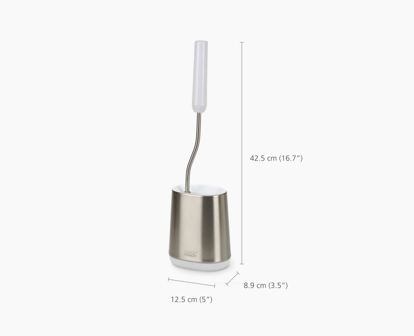 [half-width] Flex™ Lite Stainless-steel Toilet Brush - 2 pack