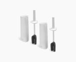 [hidden] Flex™ 360 Pack of 2 Gloss White Toilet Brushes