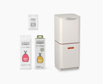 Totem Compact 40L Stone Waste & Recycling Bin Starter Set - BU00027 - Image 1